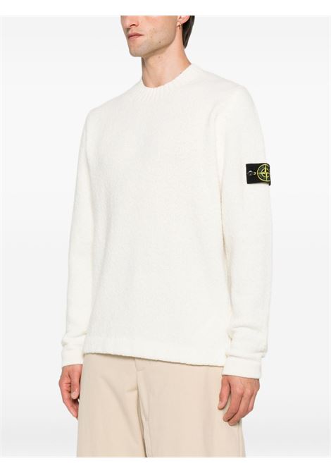 maglione fancy yarn uomo avorio STONE ISLAND | K2S15 5100056 S00N2V0093
